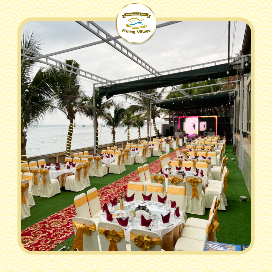 Nh&agrave; h&agrave;ng phục vụ kh&aacute;ch đo&agrave;n ở Phan Thiết, rộng r&atilde;i, view biển đẹp, đồ ăn ngon